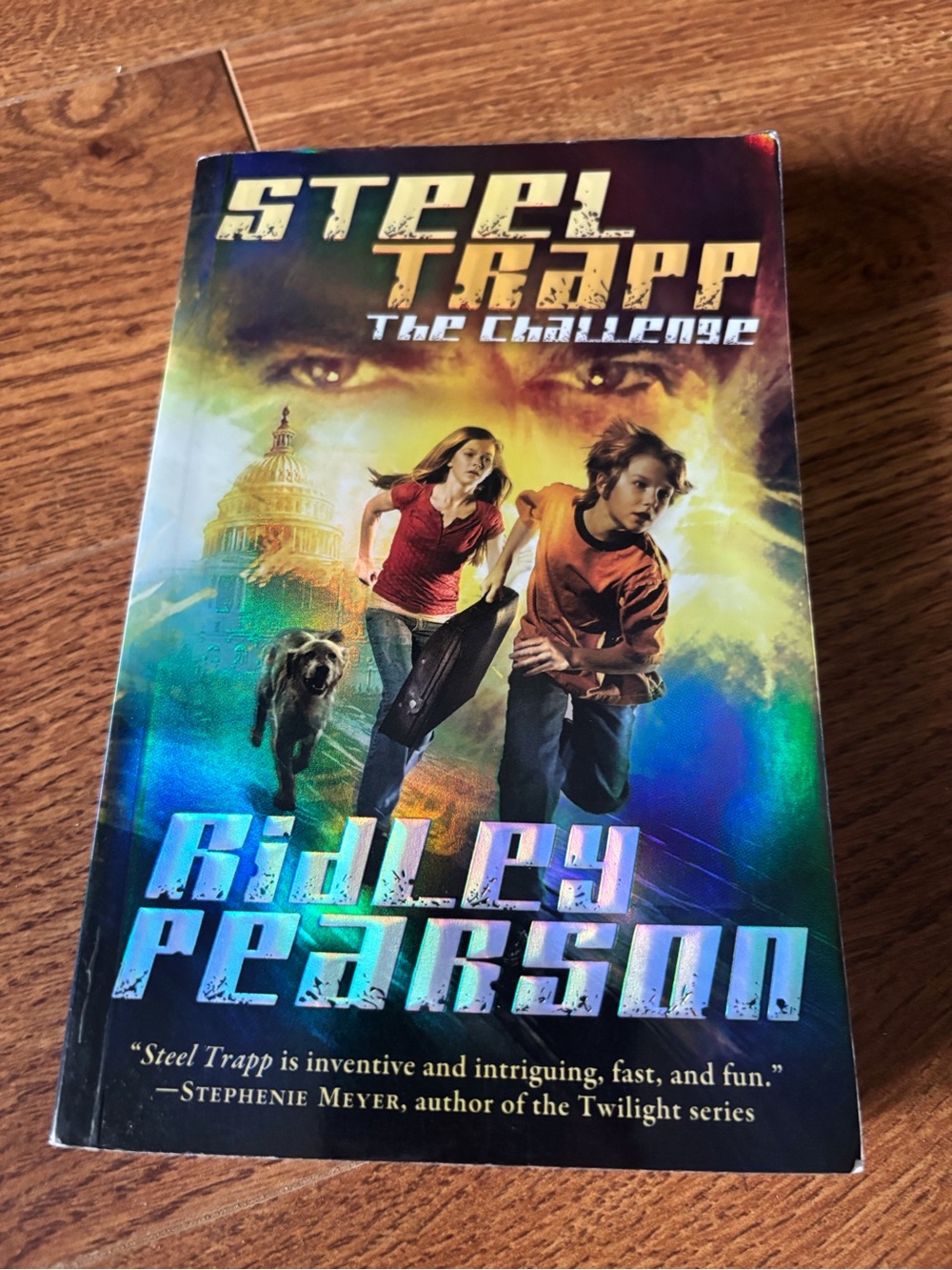 Steel Trapp The Challenge by Ridley Pearson - Holographic Cover
